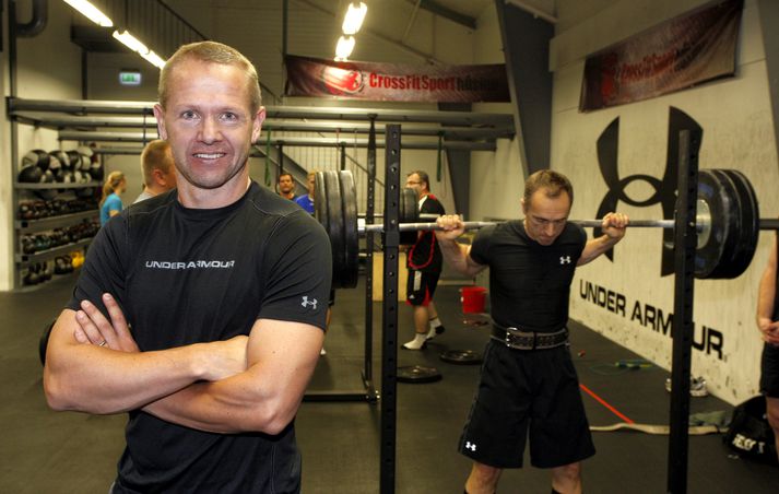 Dr. Leifur Geir Hafsteinsson, eigandi CrossFit Sport, á heimavelli.