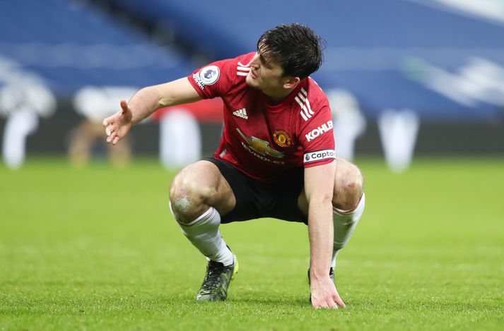 Harry Maguire, fyrirliði Manchester United, hefur verið duglegur að gagnrýna dómara ensku úrvalsdeildarinnar að undanförnu.