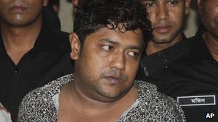 Mohammed Sohel Rana var handtekinn við Indversku landamærin.
