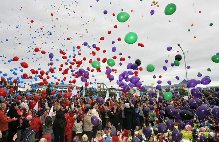 Mikil blöðruveisla verður við setningu Ljósanætur.