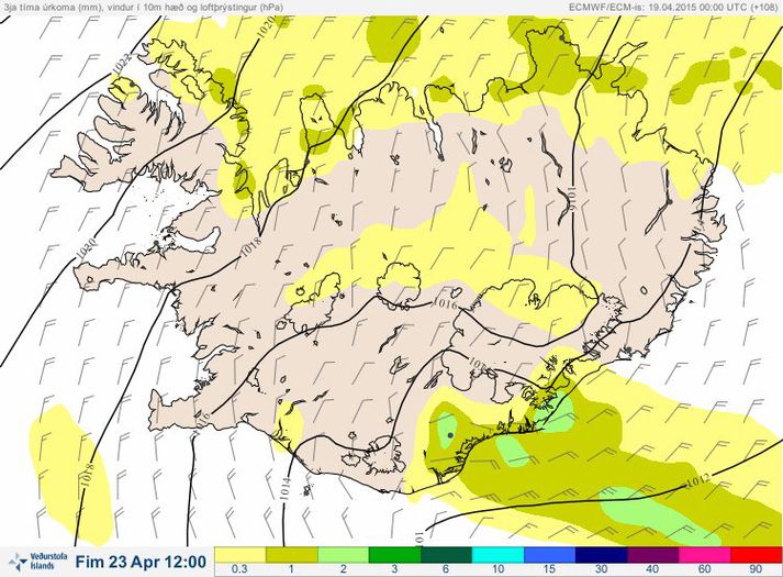 Lítið mun sjást til sólar hér á landi þegar sumarið gengur í garð.