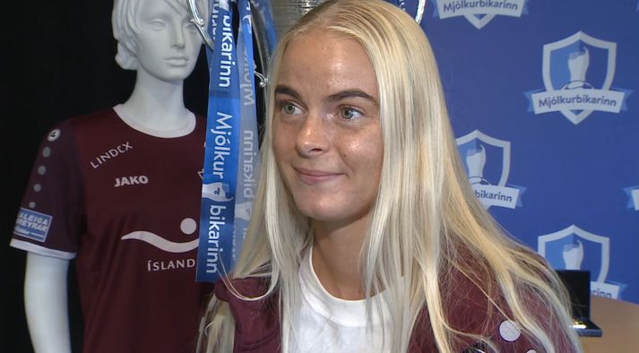 Anna María Friðgeirsdóttir getur orðið fyrst Selfyssinga til þess að lyfta bikartitlinum á laugardaginn