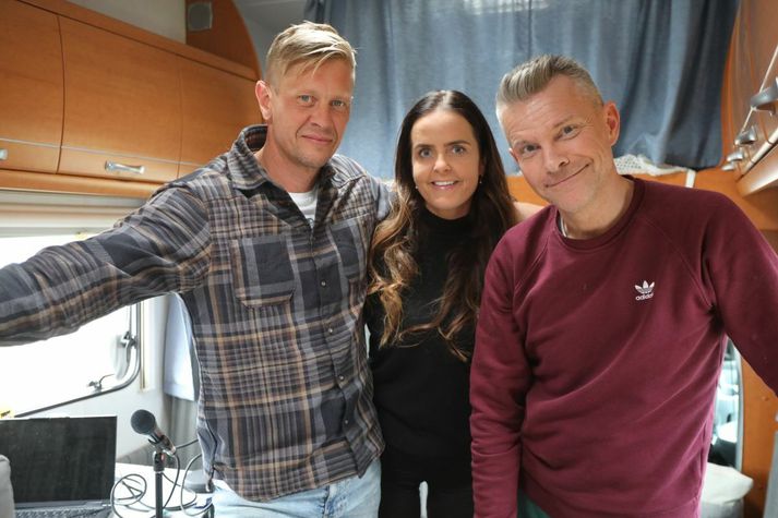 Dagskrárgerðarfólkið Svali og Kristín Ruth voru lestarstjórar helgarinnar en Bylgjulestin var í beinni frá Höfn í Hornafirði þar sem Páll Óskar tróð upp á Humarhátíðinni.