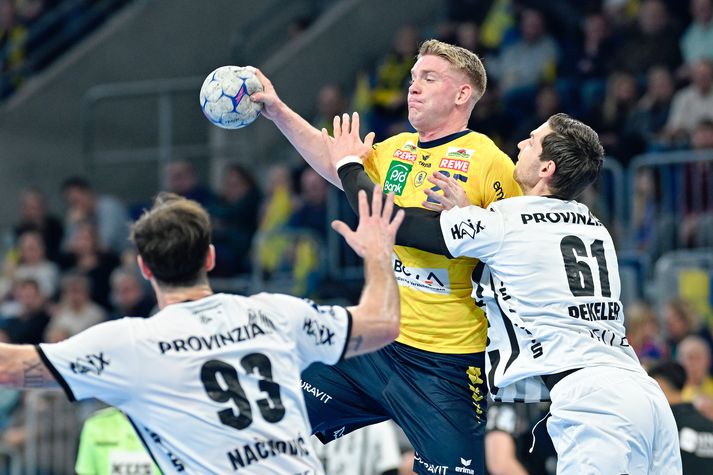 Haukur Þrastarson kom með beinum hætti að 56 prósent marka Rhein-Neckar Löwen gegn Wetzlar.