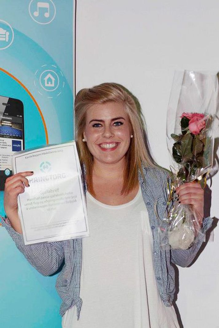 Kristín Inga Jónsdóttir sigraði karókíkeppni háskólanna í fyrra.