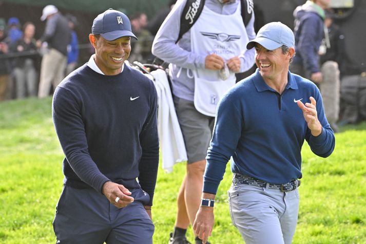 Tiger Woods og Rory McIlroy eru góðir félagar og hafa verið lengi.