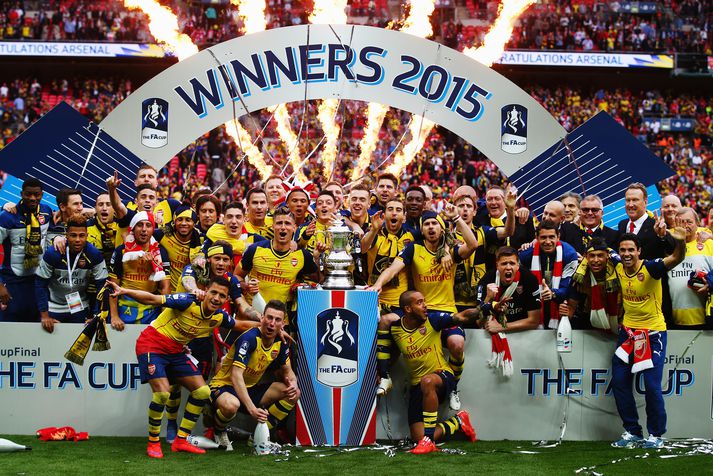 Arsenal varð bikarmeistari annað árið í röð í vor  en tekst þeim að landa þeim stóra í vor?