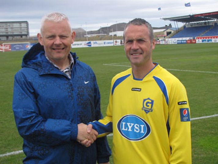 Þorsteinn Gunnarsson ásamt Robbie Winters.