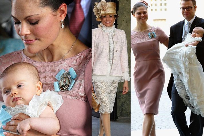 Dorrit var viðstödd skírn Estelle prinsessu.
