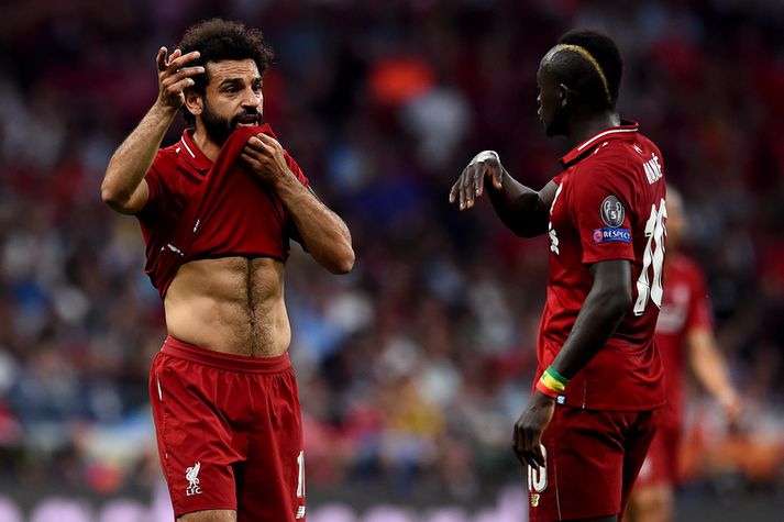 Mohamed Salah og Sadio Mane keppast við að skora sem flest mörk fyrir Liverpool liðið.