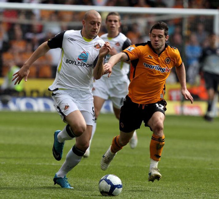 Alan Hutton í leik með Sunderland