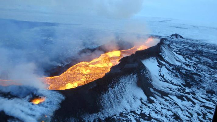 Stærsti skjálftinn varð á þriðja tímanum í nótt og var hann 4,5 af stærð.