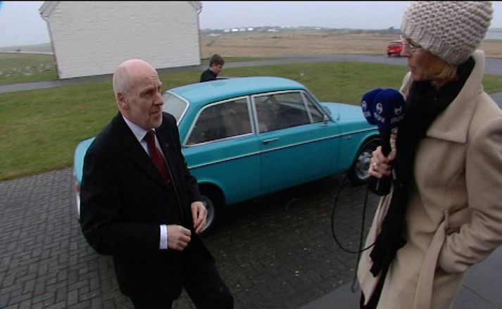 Steingrímur J. Sigfússon á Bessastöðum í dag
