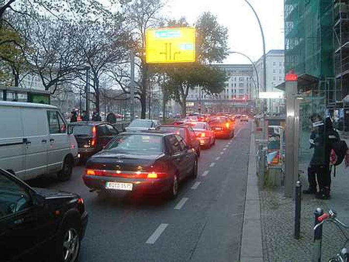 Umferðarteppa í Berlín.
