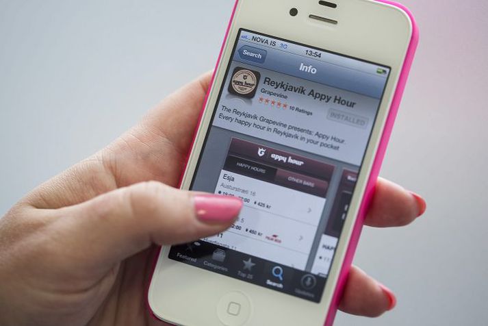 Appy hour Reykjavík Grapevine hefur hannað nýtt app sem auðveldar fólki að finna næsta Happy Hour í miðbæ Reykjavíkur.