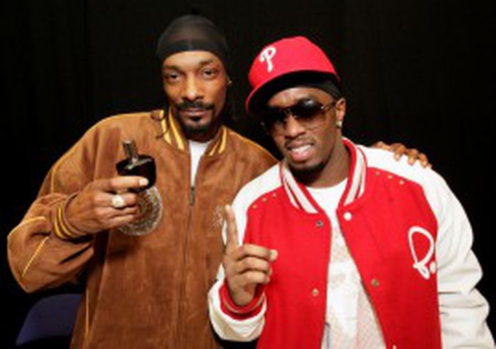 Snoop Dogg og P. Diddy eftir tónleika sem þeir héldu saman í Helsinki á föstudagskvöld