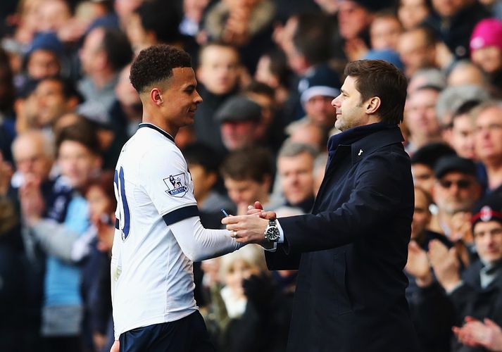 Alli og Pochettino á góðri stund.