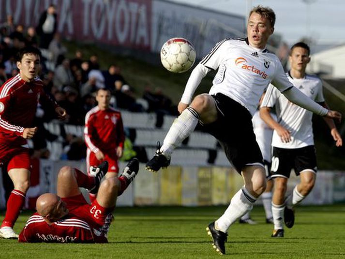 Atli Guðnason í leik FH og Aktobe í gær.