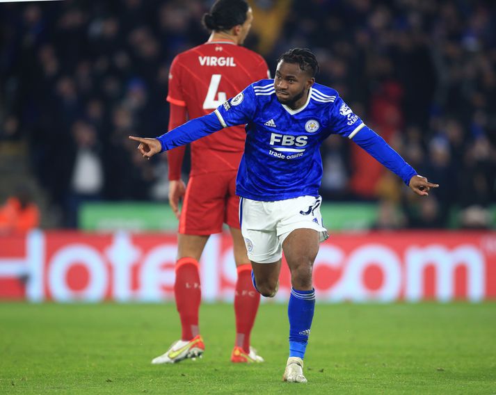 Ademola Lookman reyndist hetja Leicester í kvöld.