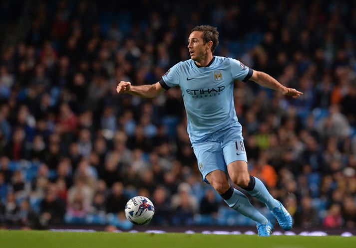 Lampard á ferðinni í leik með Manchester City.