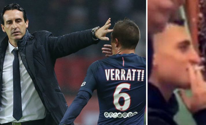 Marco Verratti var í veseni.