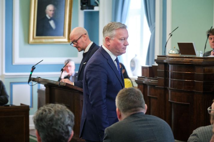 Ef marka má orð Jens Garðars boðar hann málþóf gegn veiðigjaldafrumvarpinu í allt sumar. 