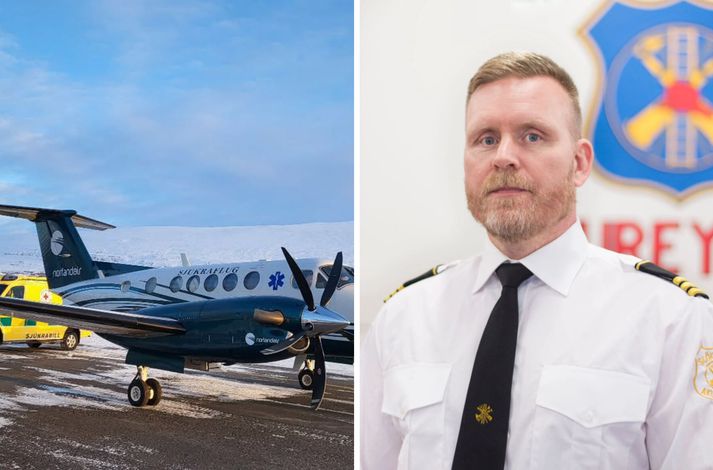 Gunnar Rúnar Ólafsson er slökkviliðsstjóri á Akureyri en þau hafa umsjón með sjúkraflugi hérlendis og hafa gert síðan árið 2008.