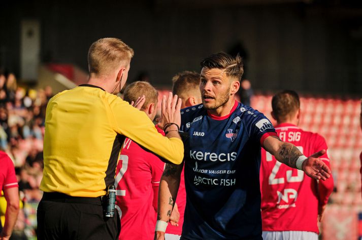 Eiður Aron Sigurbjörnsson lék vel með Vestra í fyrra. Hann tekur annan slag með liðinu í sumar.