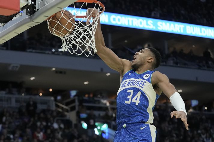 Giannis Antetokounmpo og félagar í Milwaukee Bucks eru sigurstranglegir í Las Vegas.