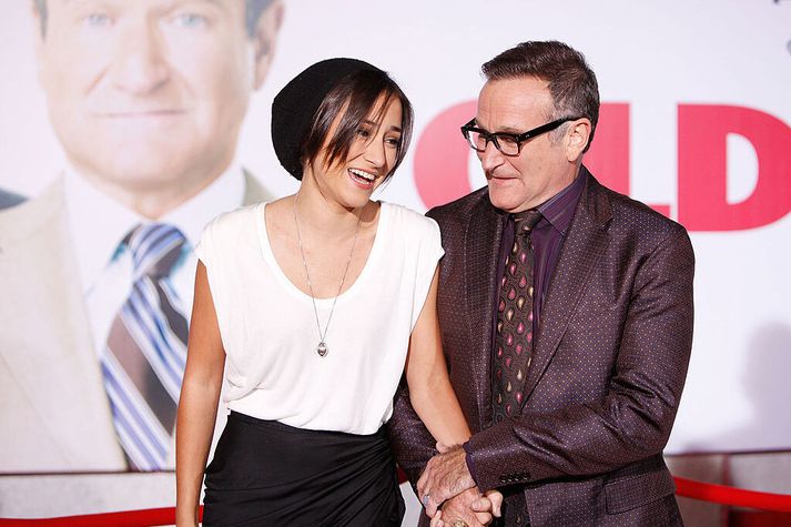 Feðginin Zelda og Robin Williams á frumsýningu Old Dogs árið 2009, fimm árum áður en hann lést.