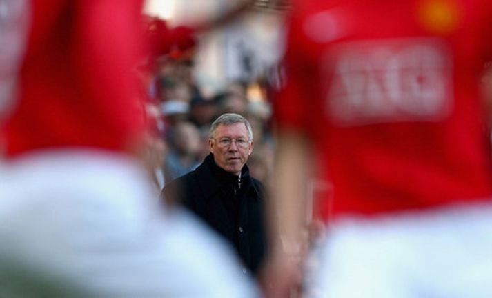 Ferguson skemmti sér ekki á Craven Cottage í dag.