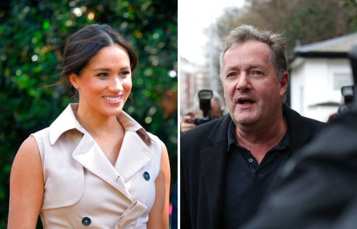 Piers Morgan hætti í gær sem þáttastjórnandi í Good Morning Britain á ITV vegna ummæla sinna um Meghan.