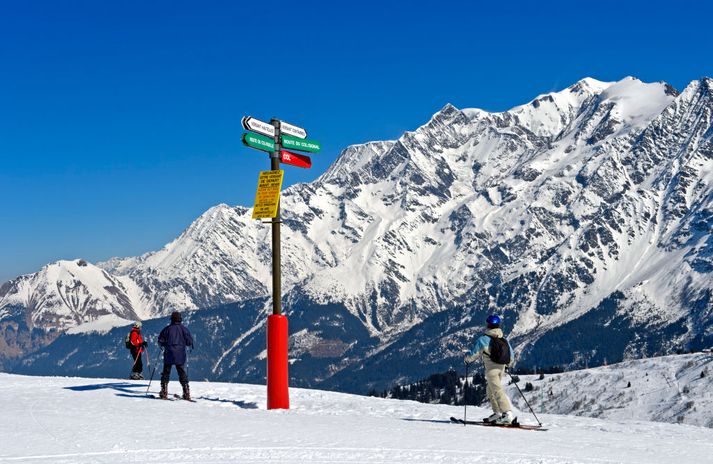 Contamines-Montjoie er nærri Mont Blanc og Genf í Sviss.