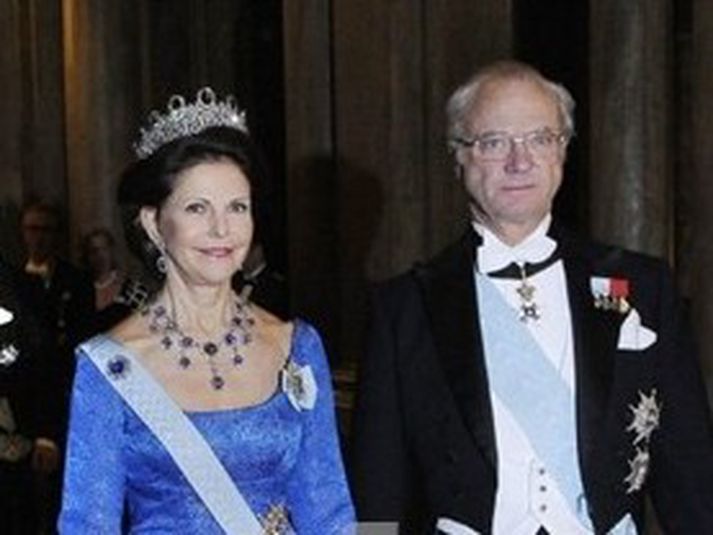 Silvia og Karl Gústaf konungshjónin sænsku.