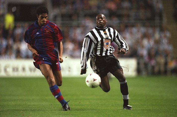 Asprilla í leik með Newcastle.