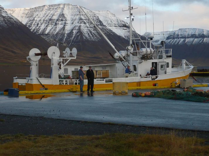Alls starfa fjórir á hrefnuveiðiskipinu Halldóri Sigurðssyni ÍS.