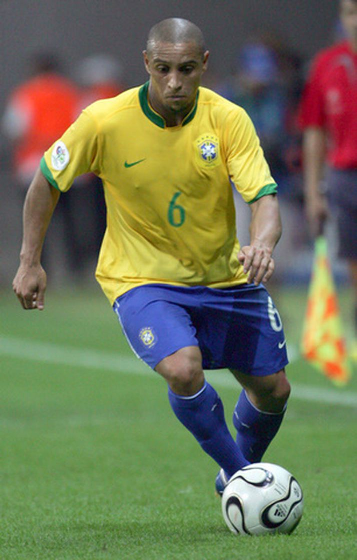 Roberto Carlos í leik með brasilíska landsliðinu árið 2006.