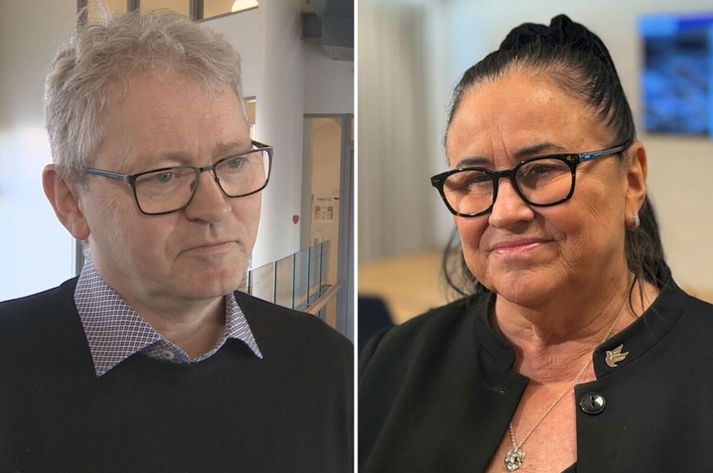 Ársæll Guðmundsson skólastjóri og Inga Sæland ráðherra.