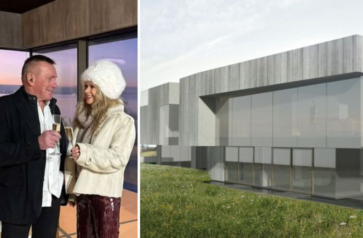 Húsið er á Arnarnesi í Garðabæ. 