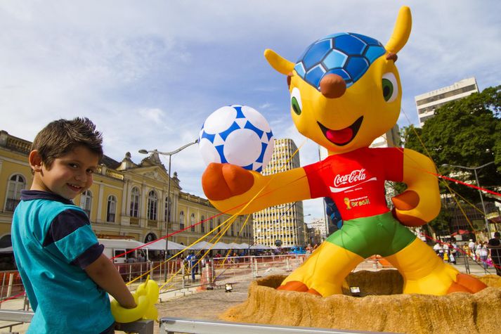 Lukkudýrið á HM 2014.