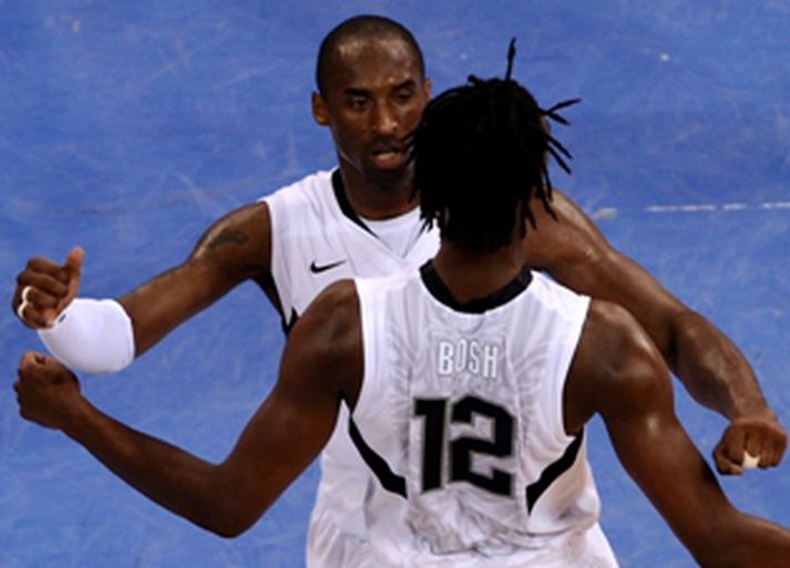 Kobe Bryant og Chris Bosh voru stigahæstir í bandaríska liðinu