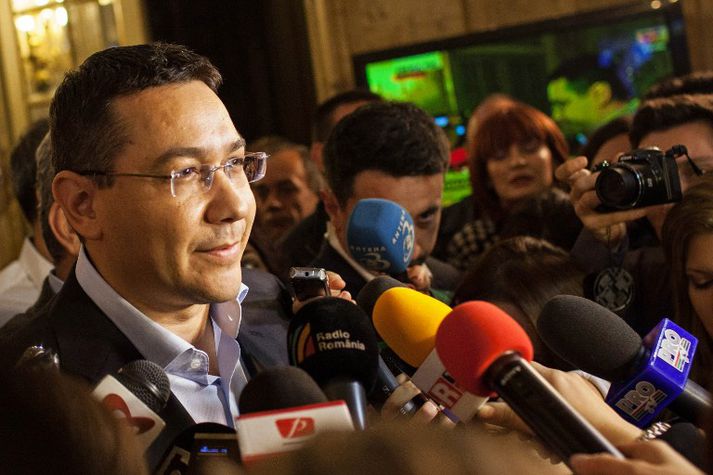 Victor Ponta tók við embætti forsætisráðherra Rúmerníu árið 2012.