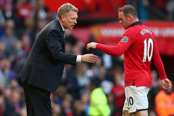 David Moyes og Wayne Rooney