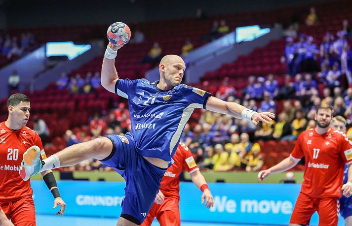 Arnar Freyr Arnarsson skoraði fjögur úr fjórum skotum í kvöld.