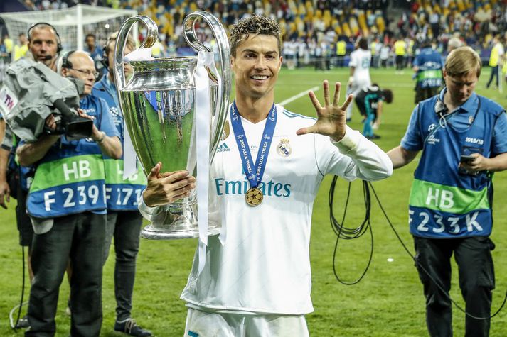 Cristiano Ronaldo spilar á Old Trafford í riðlakeppni Meistaradeildarinnar.