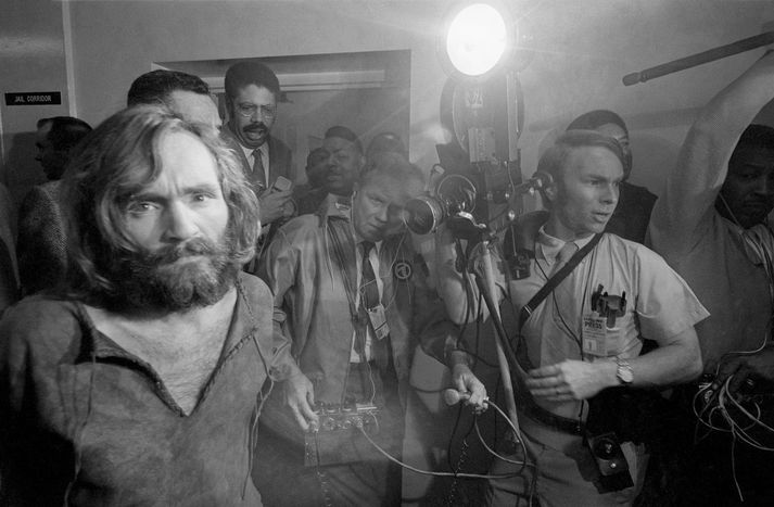 Charles Manson í desember 1969.