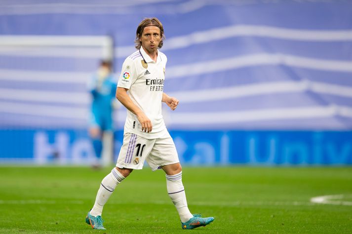 Luka Modric verður áfram í herbúðum Real Madrid.