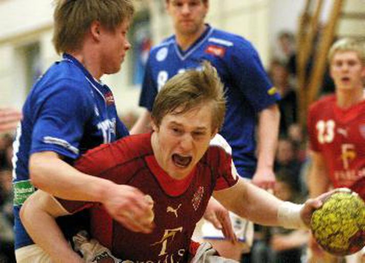 Ernir Hrafn Arnarson skoraði eitt mark fyrir Val í dag.