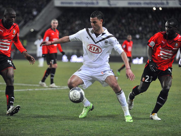 Marouane Chamakh  í leik með Girondins de Bordeaux.