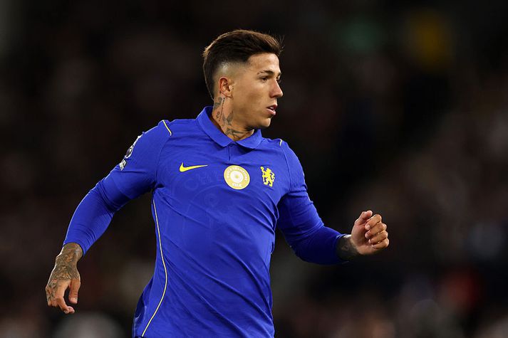 Enzo Fernandez í leik með Chelsea.